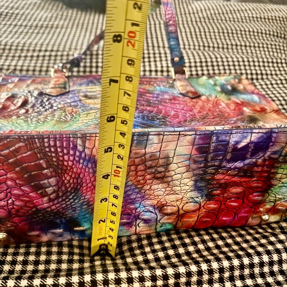 Rare BRAHMIN Awestruck Melbourne Medium Asher Leather Tote Bag Rainbow Multi HTF - Picture 13 of 14
